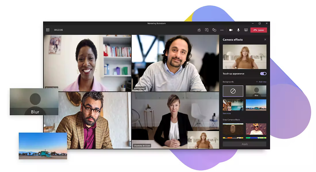 Provides seamless video conferencing for remote teams