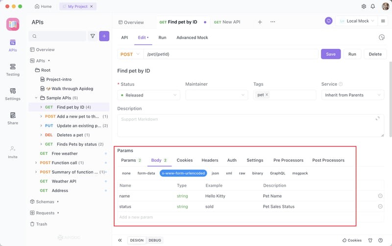 Simplifies API testing and development
