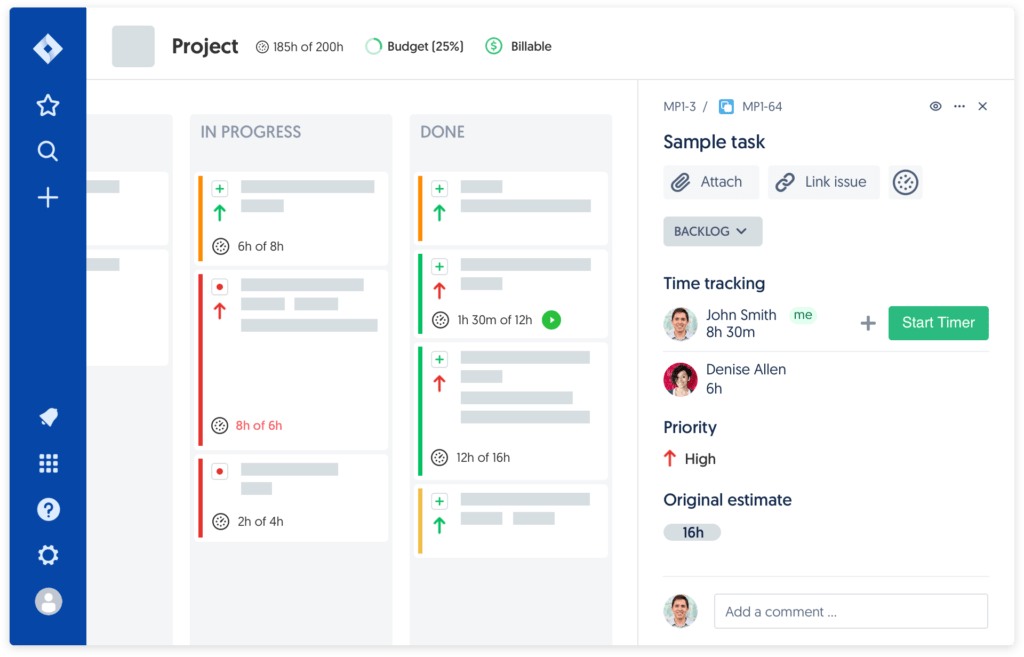 Simplifies task organization with a visual board system